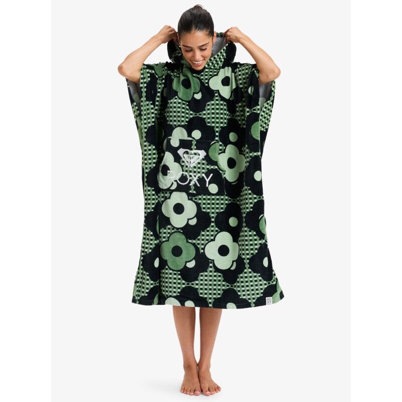 Roxy Poncho de Plage Cold Water Printed Blanc One Size : Roxy