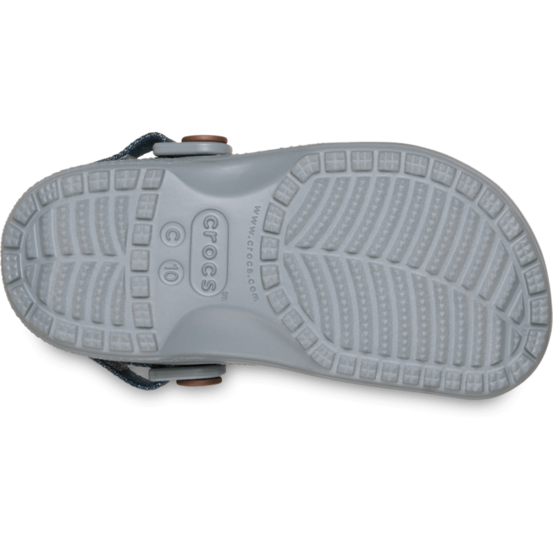 Crocs Classic Denim Adjustable Backstrap Clog T - Sandaler - Børn | Hardloop