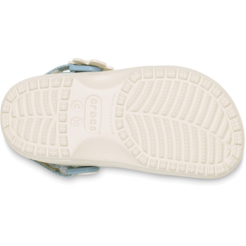 Crocs Classic Denim Flower Adjustable Backstrap Clog T - Sandals - Kid's | Hardloop