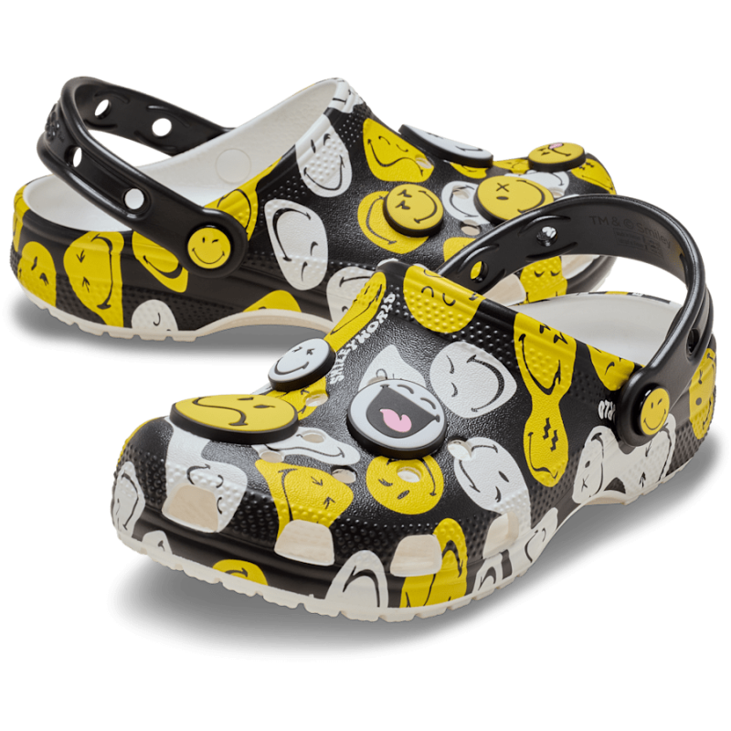Crocs Smiley Classic Clog K - Clogs - Herren | Hardloop