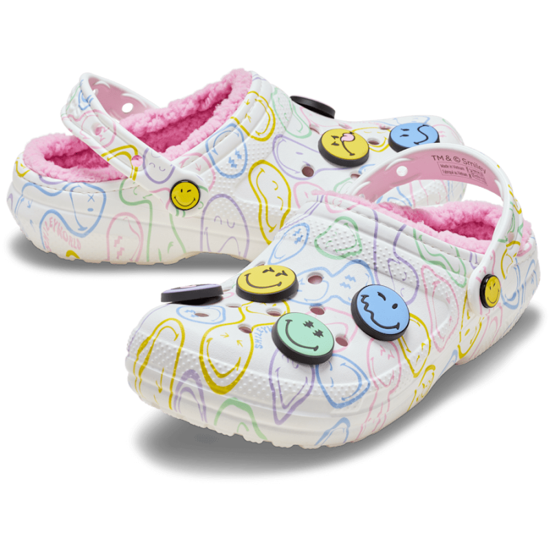 Crocs Smiley Classic Lined Clog - Sandalen | Hardloop