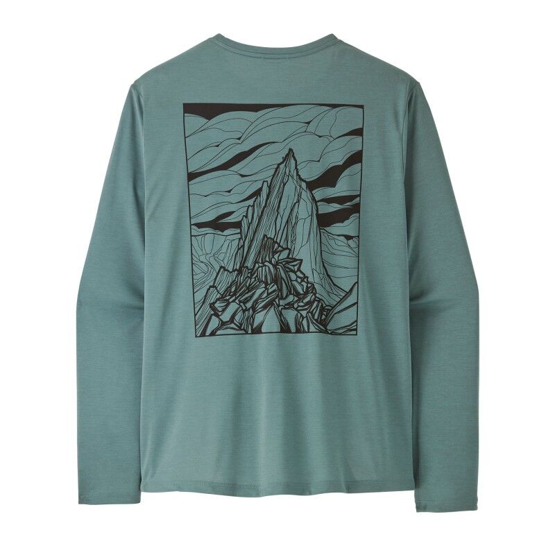 Patagonia M's L/S Cap Cool Daily Shirt - Cloud Crag - T-Shirt - Herren | Hardloop