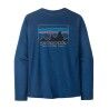 Patagonia M's L/S Cap Cool Daily Shirt - '73 Skyline - Pánské triko | Hardloop