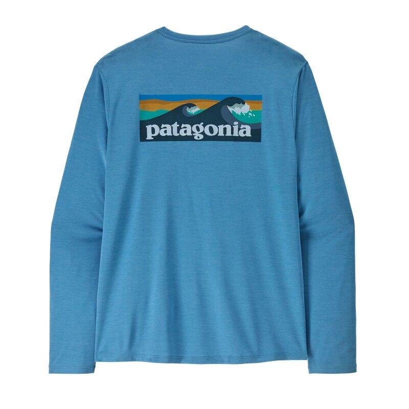 Patagonia M's L/S Cap Cool Daily Shirt - Boardshort Logo - T-shirt homem | Hardloop