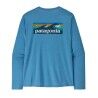 Patagonia M's L/S Cap Cool Daily Shirt - Boardshort Logo - T-shirt - Heren | Hardloop