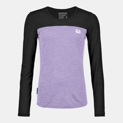 150 Cool Logo LS - Camiseta de lã merino mulher