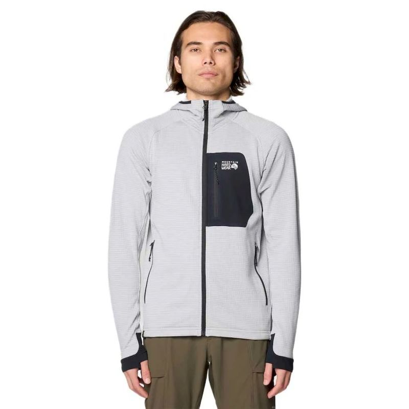 Polartec Power Grid Full Zip Hoody - Fleecejakke - Herrer