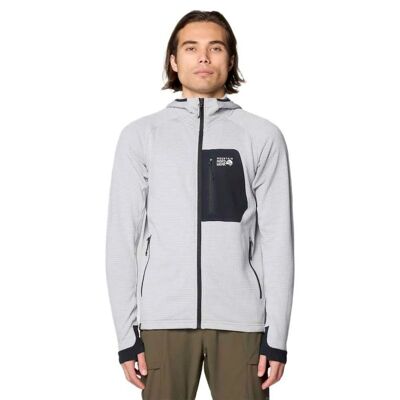 Polartec Power Grid Full Zip Hoody - Fleecetakki - Miehet