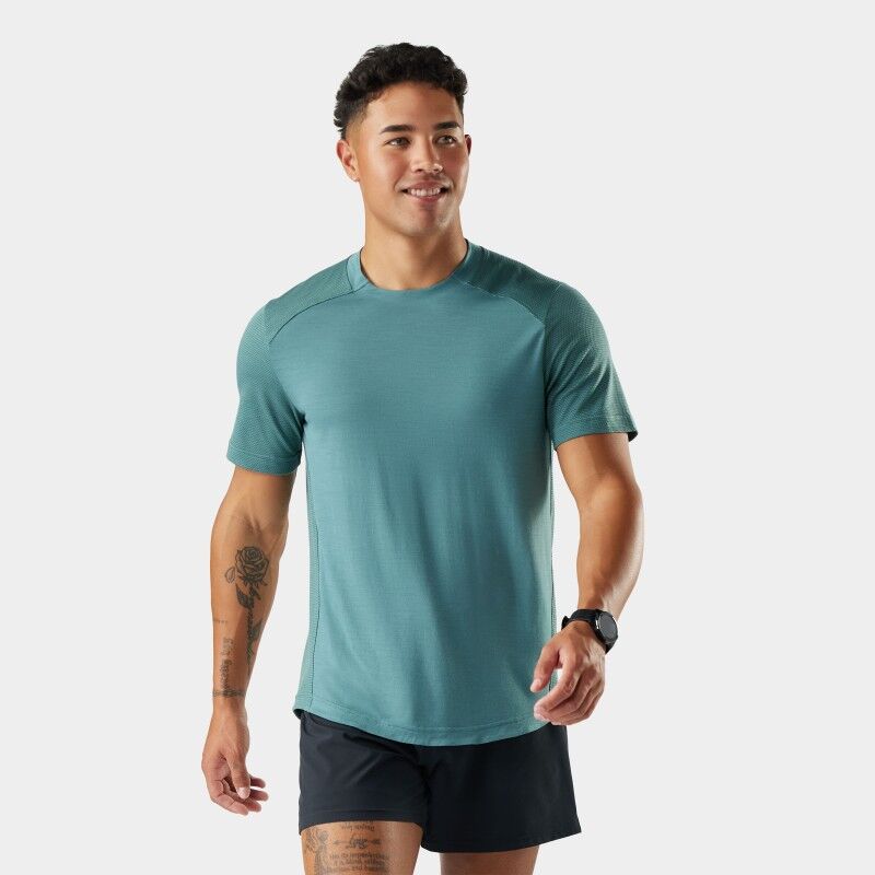 Active Mesh Short Sleeve Tee - Merinoshirt - Heren