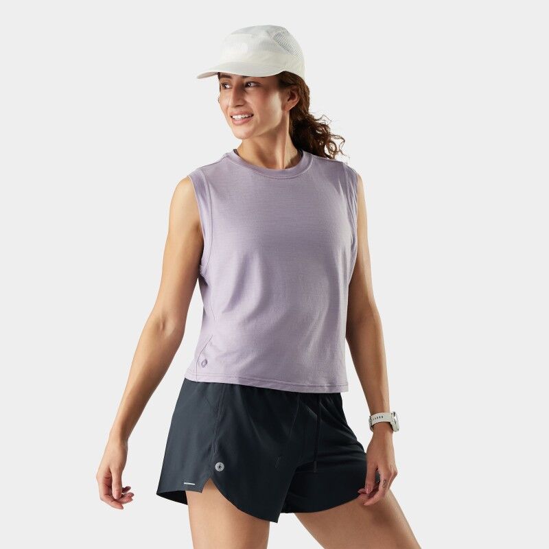 Smartwool Active Ultralite Crop Tank - Camiseta sem mangas mulher | Hardloop