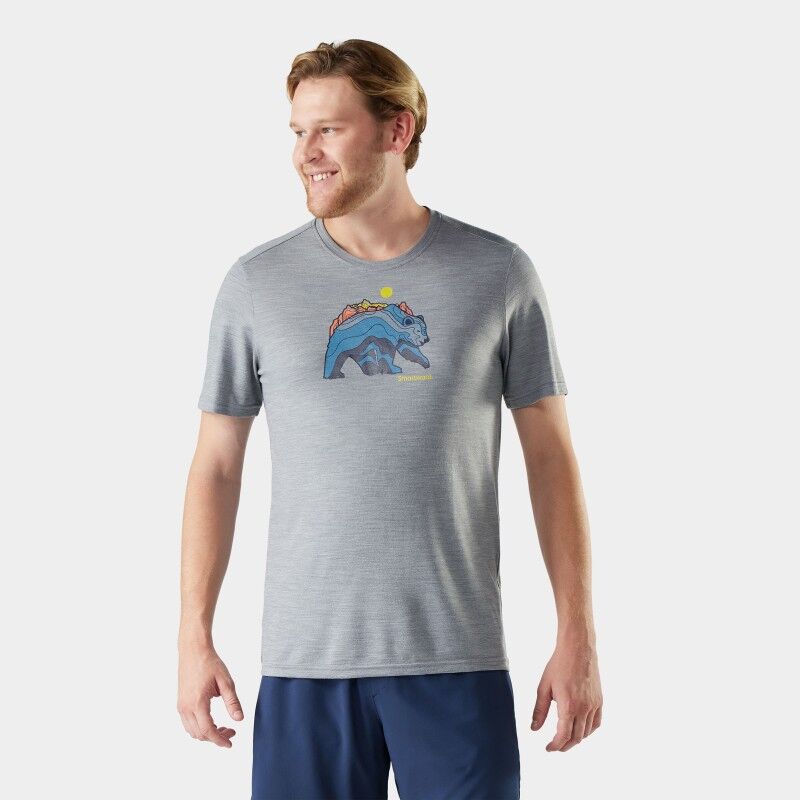 Smartwool Bear Strata Active Short Sleeve Gr - Merino-shirt - Herrer | Hardloop