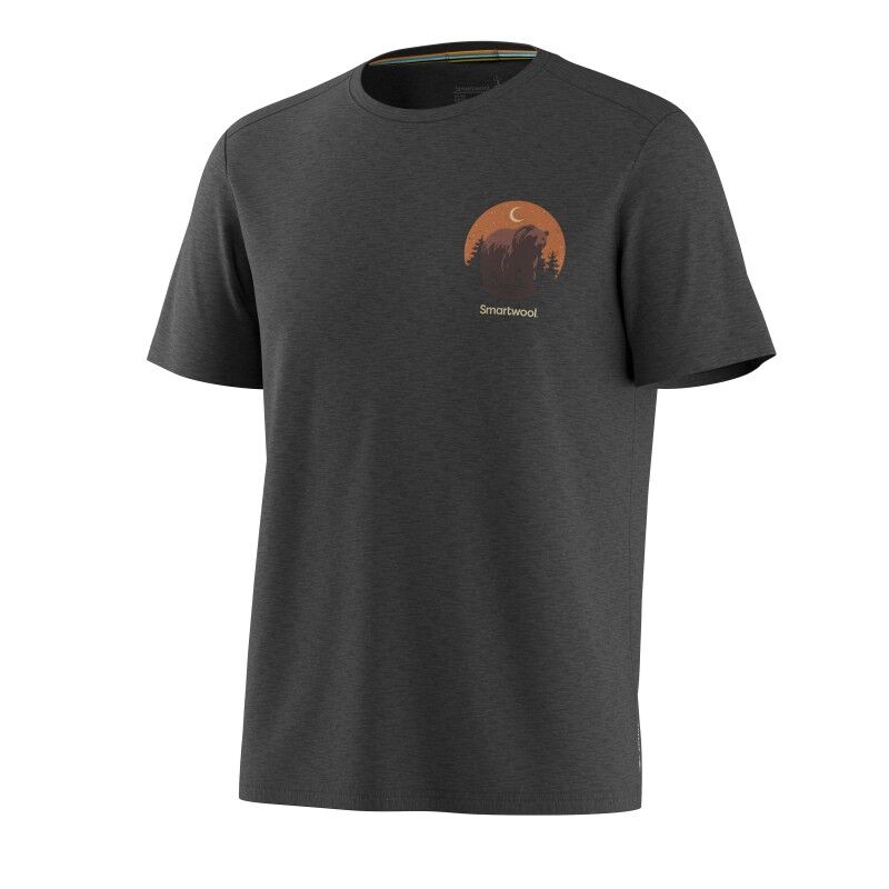 Lunar Bear Active Short Sleeve Gra - Merinotröja - Herr