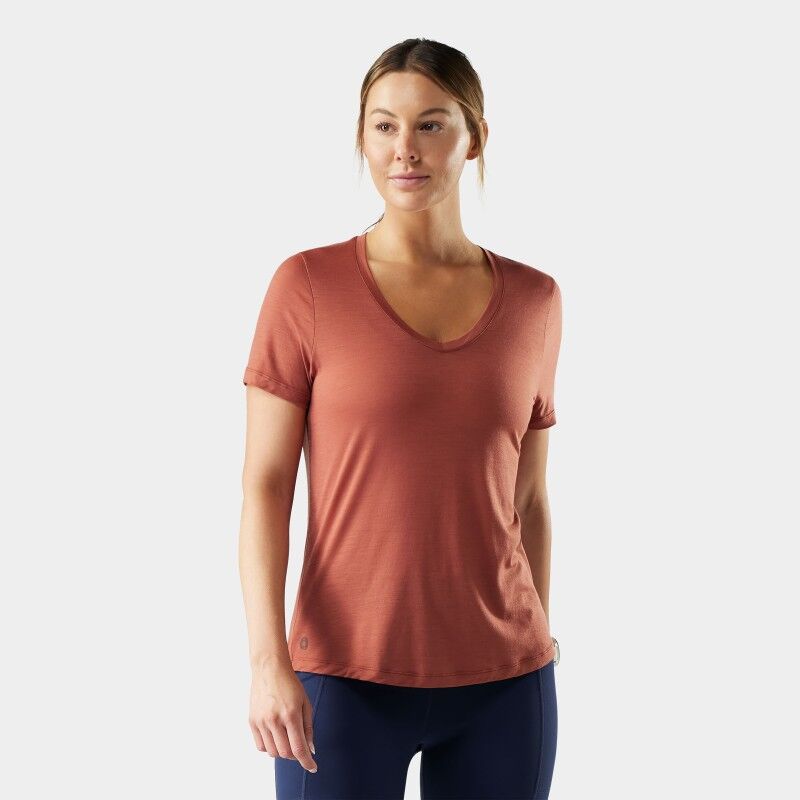 Smartwool Active Ultralite V-Neck Short Sleeve - Merino shirt - Women's | Hardloop