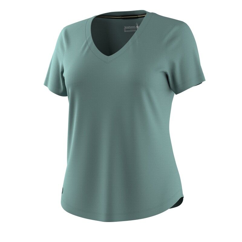 Active Ultralite V-Neck Short Sleeve - Koszulka z wełny Merino® damska