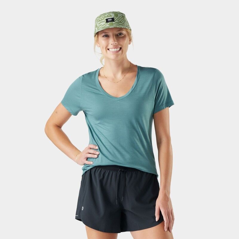 Smartwool Active Ultralite V-Neck Short Sleeve - Merino shirt - Women's | Hardloop