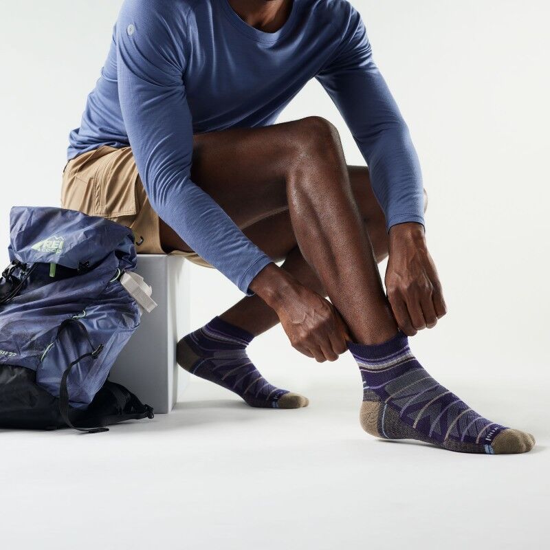 Smartwool Hike Light Cushion Pattern Ankle Socks - Skarpety z wełny Merino® | Hardloop