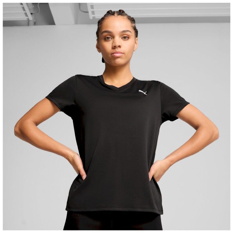 Puma W Tad Essential Vneck Tee - T-shirt - Donna | Hardloop
