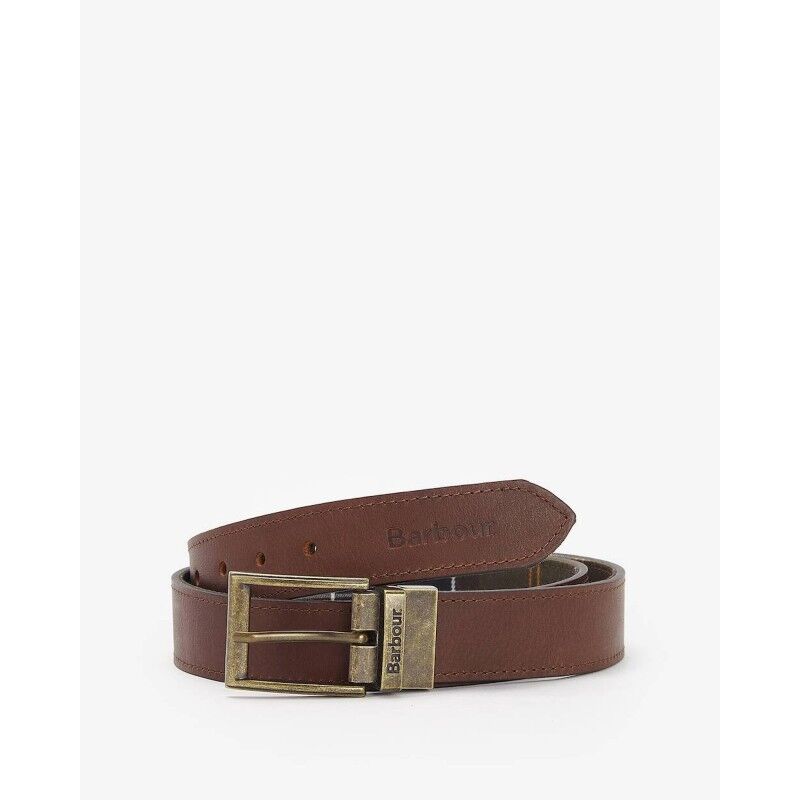 Reversible Tartan Leather Belt - Cintura - Uomo