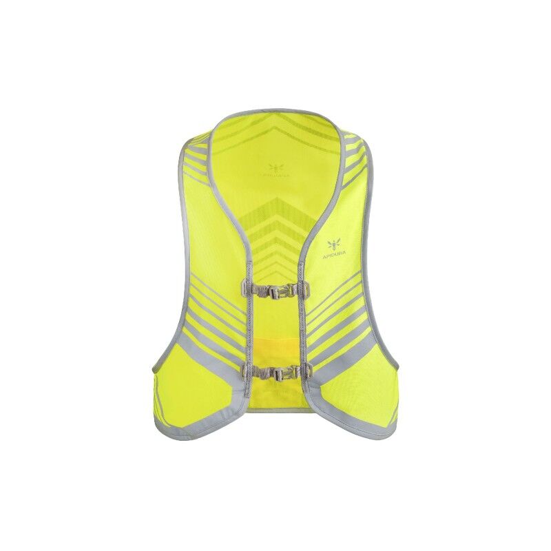 Gilet Visibilità Craft Smanicato | Giubbotto Riflettente Giallo Fluo Per Ciclismo E Corsa, Materiale A Rete Traspirante, Protezione 360° - 4