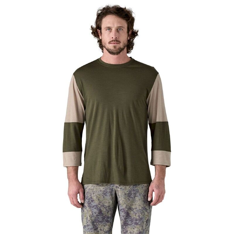Patagonia Merino Blend 3/4 Sleeve Bike Jersey - Cykeltrikå - Herr | Hardloop