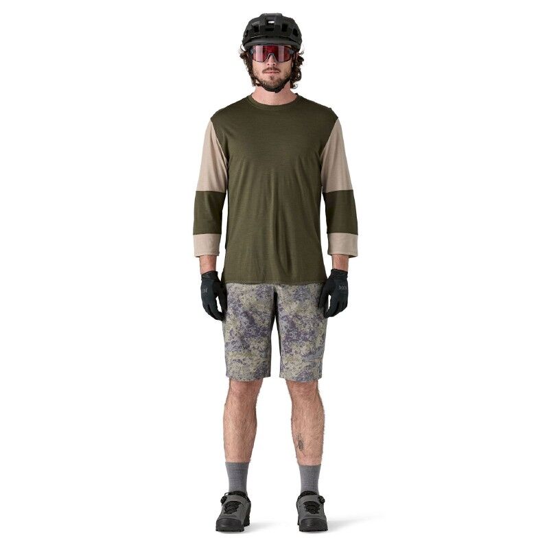 Patagonia Merino Blend 3/4 Sleeve Bike Jersey - Cykeltrikå - Herr | Hardloop