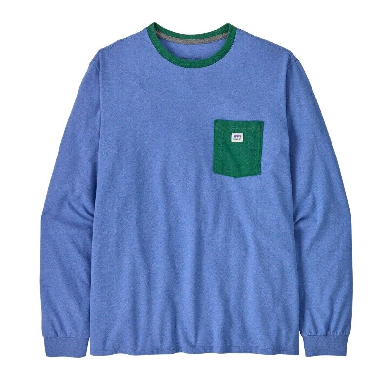 Patagonia Long-Sleeved Shop Sticker Pocket Responsibili-Tee - T-shirt | Hardloop