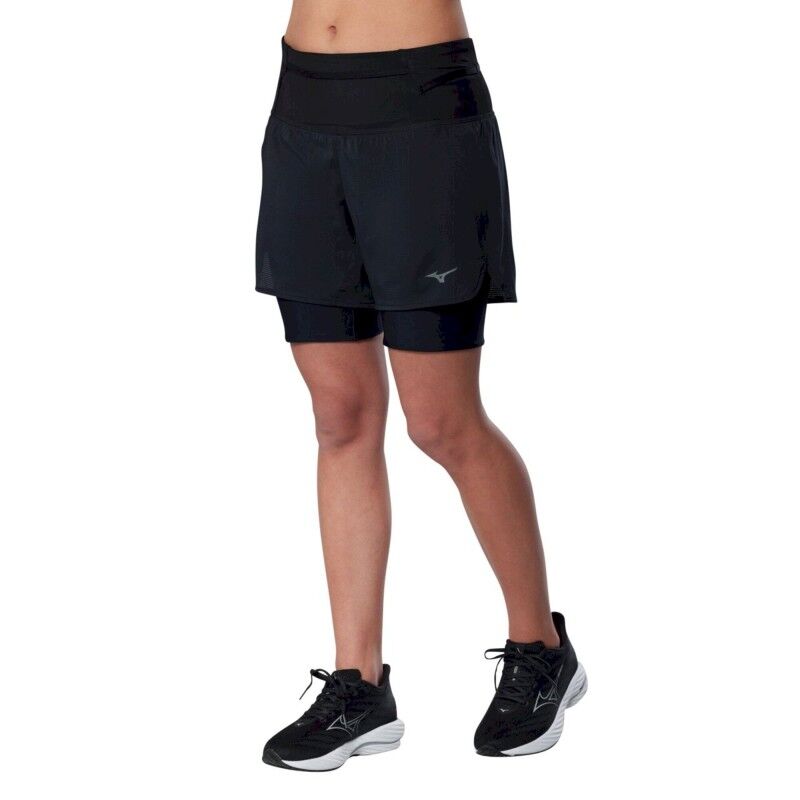 Mizuno Trail Multipocket 2In1 Short - Trailrunning Shorts - Damen | Hardloop