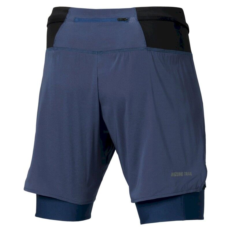 Mizuno Trail Multipocket Trail 2In1 Short - Short trail homme | Hardloop