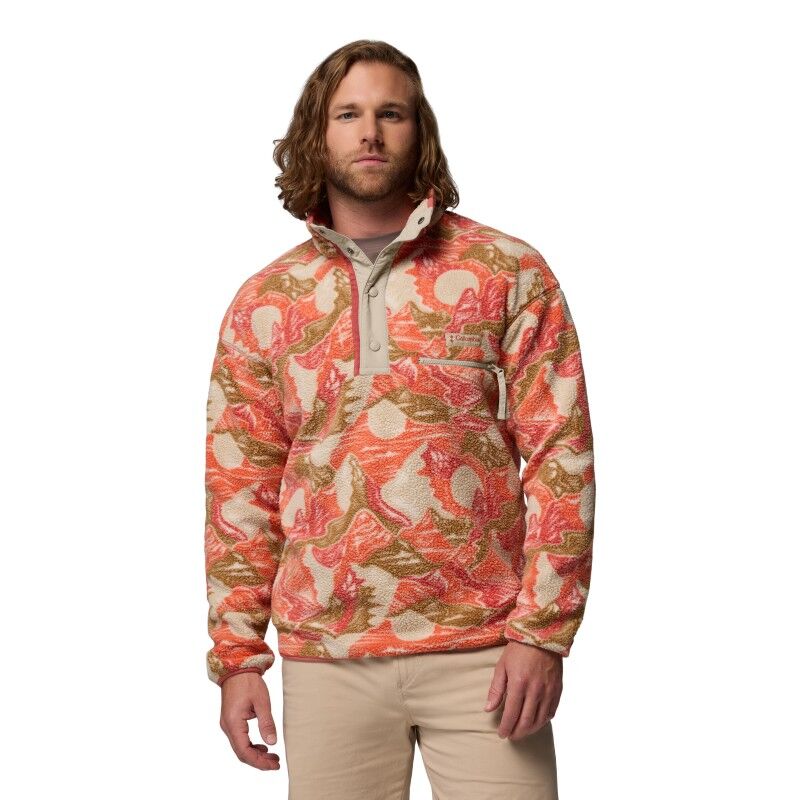 Helvetia II Printed Half Snap Fleece - Fleecevest - Heren