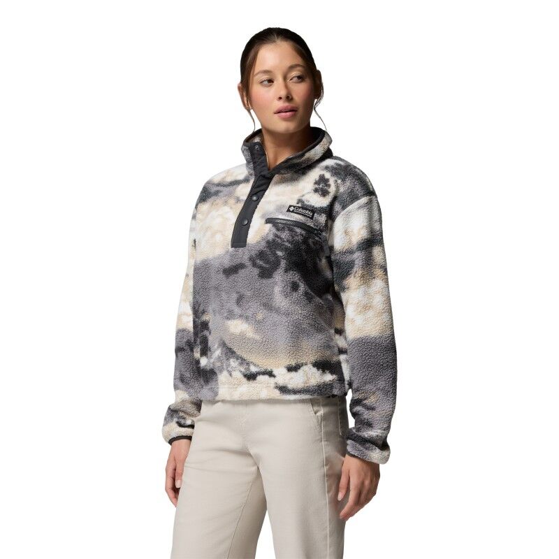 Columbia Helvetia II Printed Cropped Half Snap - Fleecetröjor - Dam | Hardloop