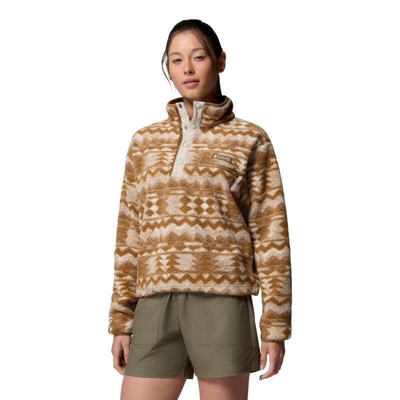 Helvetia II Printed Cropped Half Snap - Fleece jacket - Women's