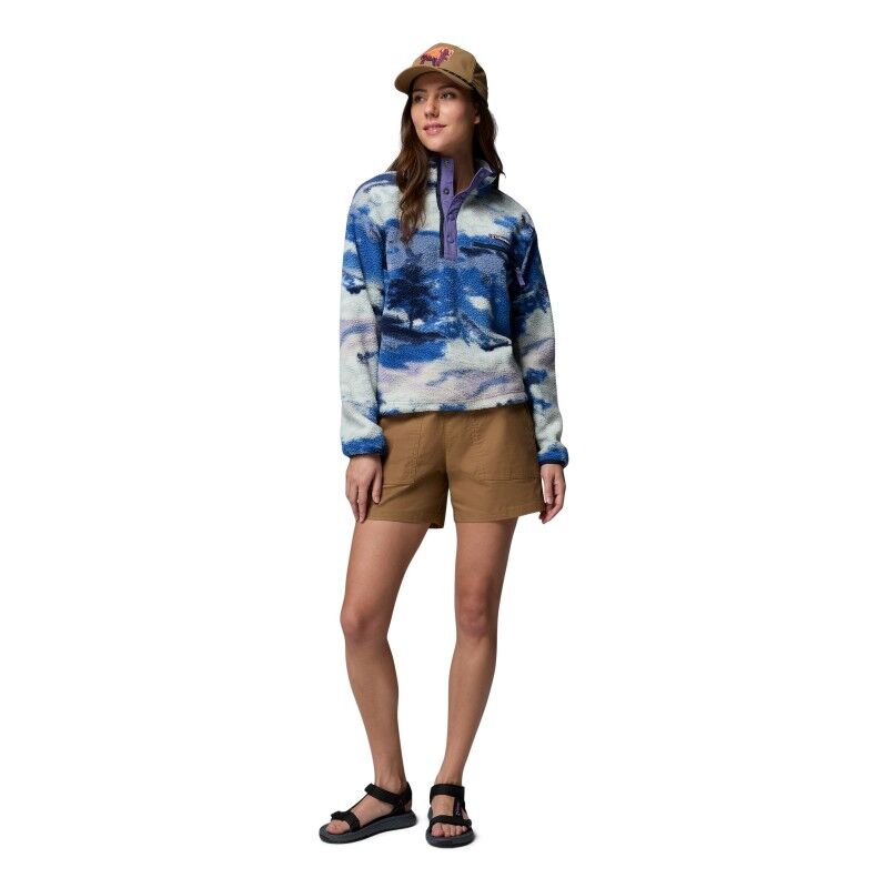 Columbia Helvetia II Printed Cropped Half Snap - Bluza polarowa damska | Hardloop