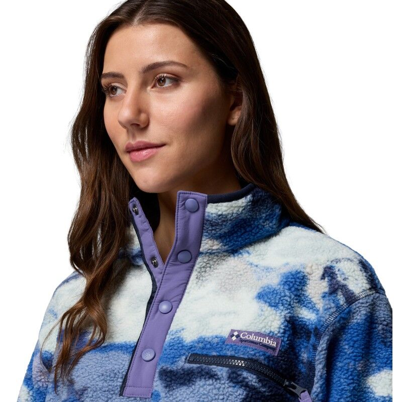Columbia Helvetia II Printed Cropped Half Snap - Bluza polarowa damska | Hardloop