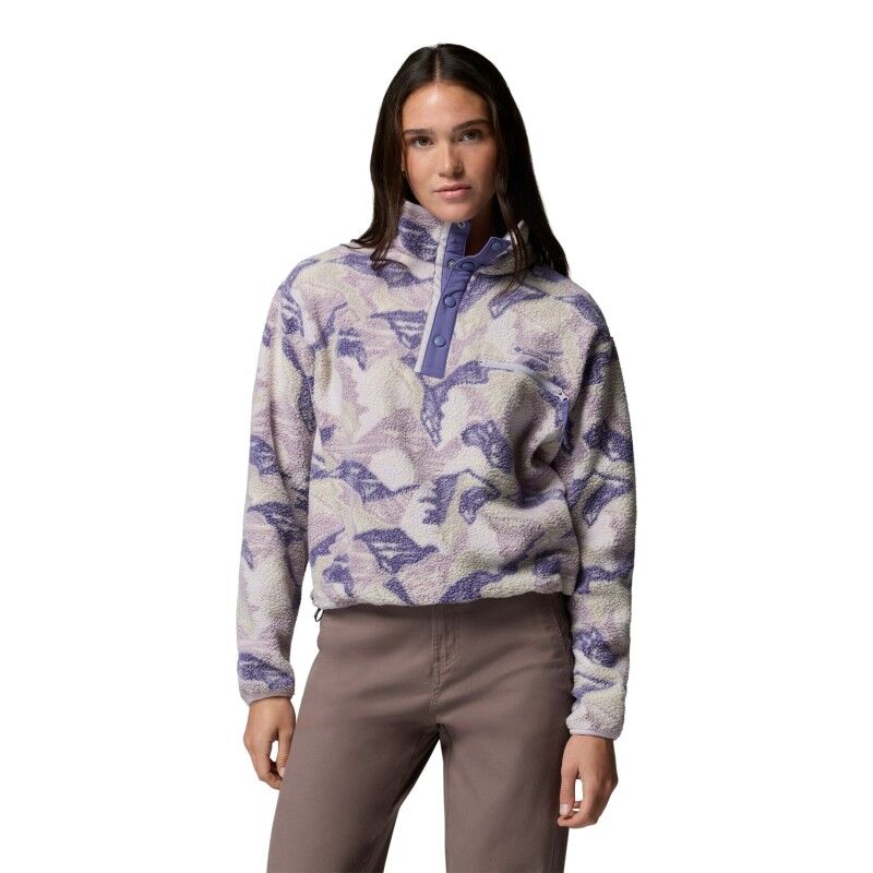 Helvetia II Printed Cropped Half Snap - Fleecejacke - Damen