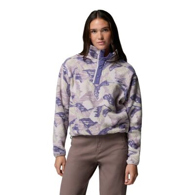 Helvetia II Printed Cropped Half Snap - Fleecejacke - Damen