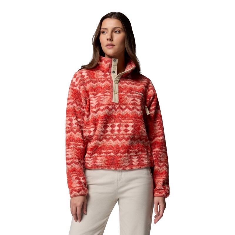 Helvetia II Printed Cropped Half Snap - Polaire femme