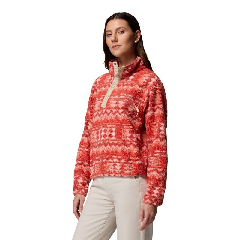 Columbia Helvetia II Printed Cropped Half Snap - Fleecejacke - Damen | Hardloop