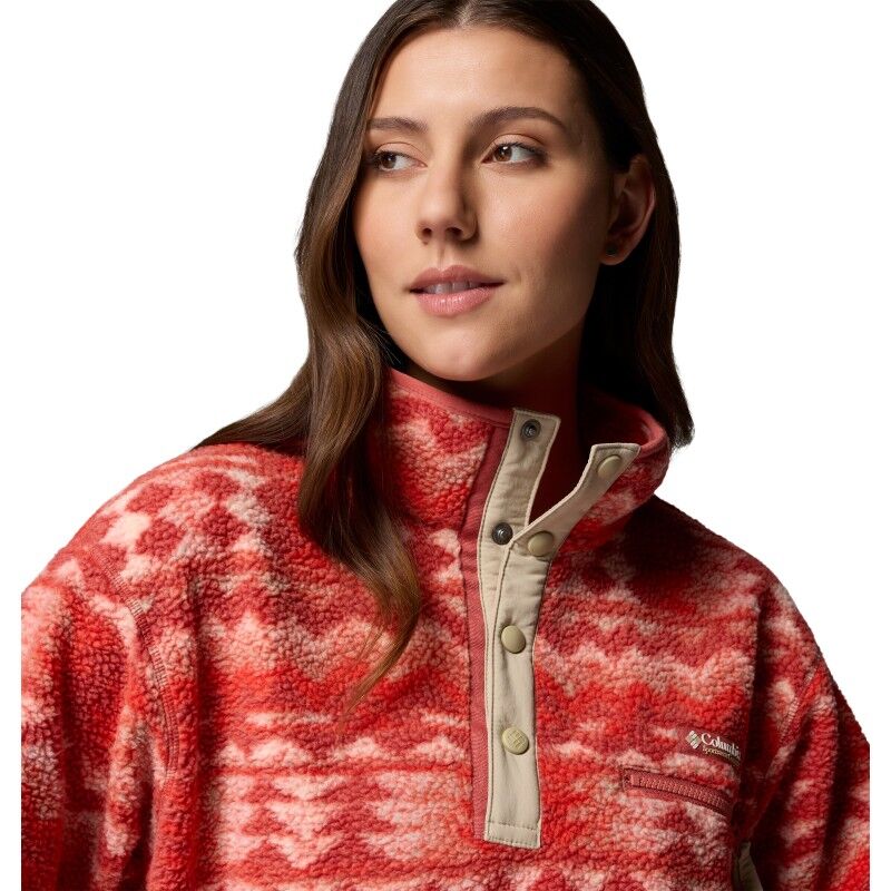 Columbia Helvetia II Printed Cropped Half Snap - Fleecejacke - Damen | Hardloop
