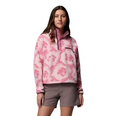 Helvetia II Printed Cropped Half Snap - Fleecetakki - Naiset