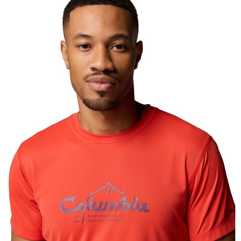 Columbia Zero Rules Light SS Graphic Crew Tee - T-paita - Miehet | Hardloop