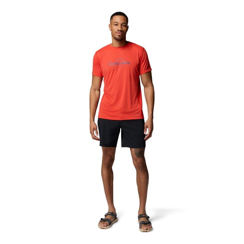 Columbia Zero Rules Light SS Graphic Crew Tee - T-shirt - Heren | Hardloop