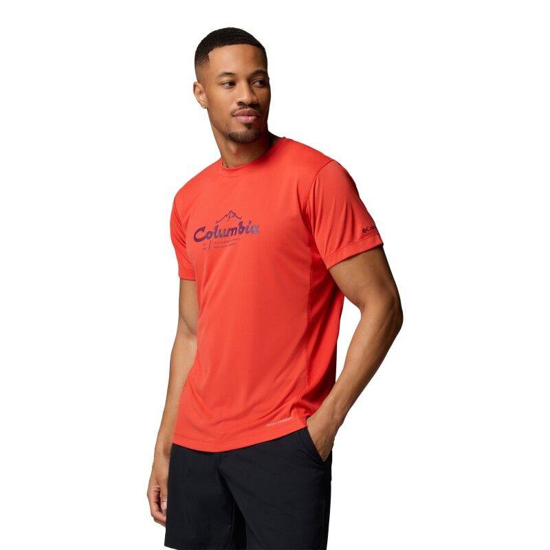 Columbia Zero Rules Light SS Graphic Crew Tee - T-shirt - Herrer | Hardloop