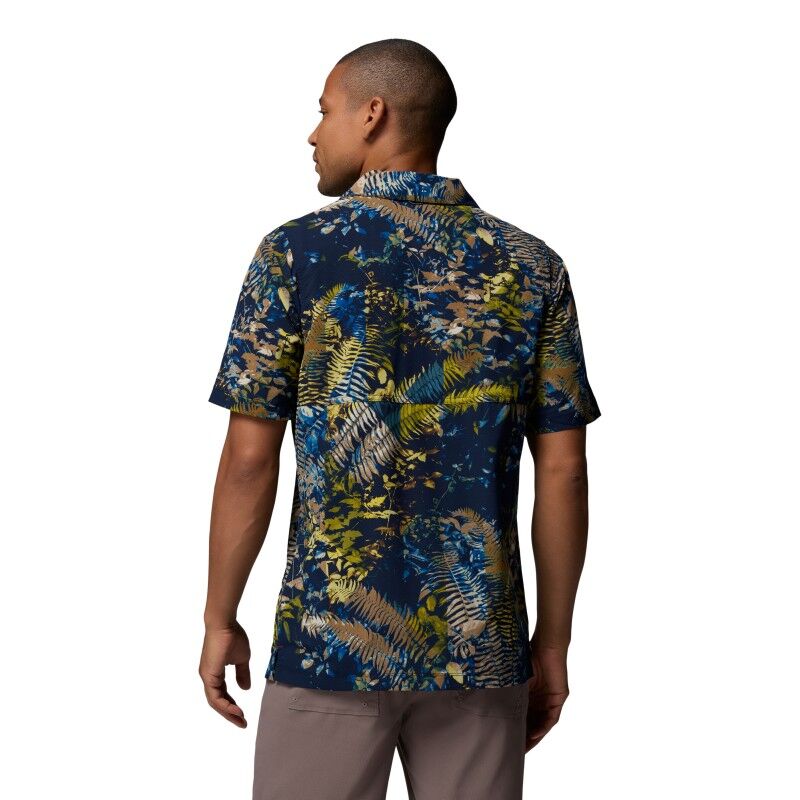 Columbia Tech Trail Utility Printed Woven SS Tee - Camisa homem | Hardloop