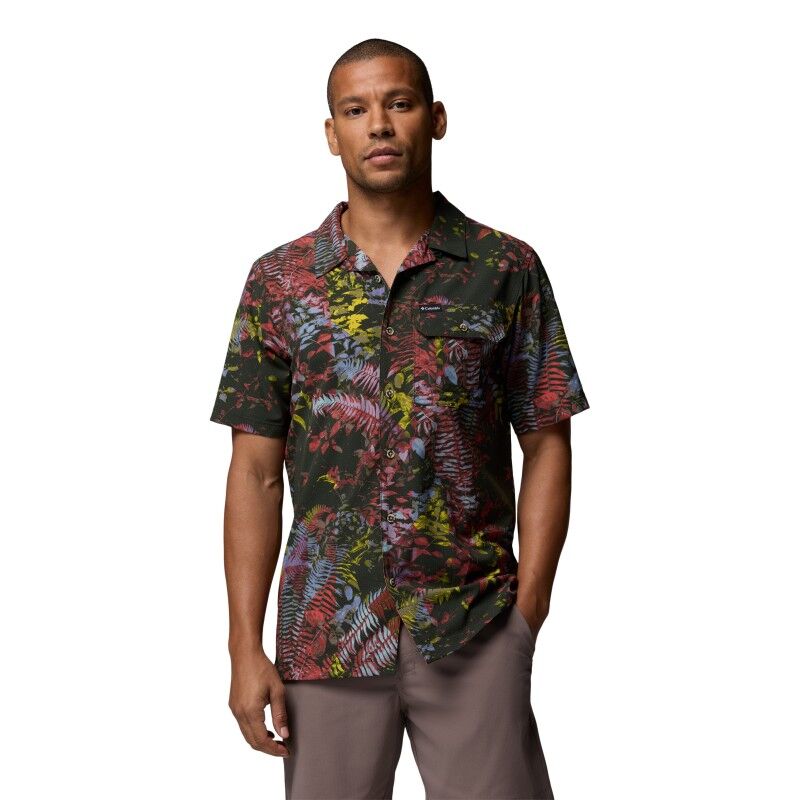 Tech Trail Utility Printed Woven SS Tee - Camisa - Hombre