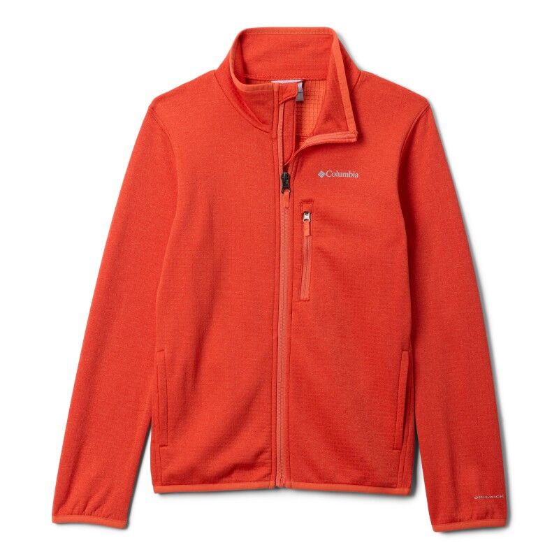 Essential Hike Grid Fleece Full Zip Jacket - Dětská fleesová mikina