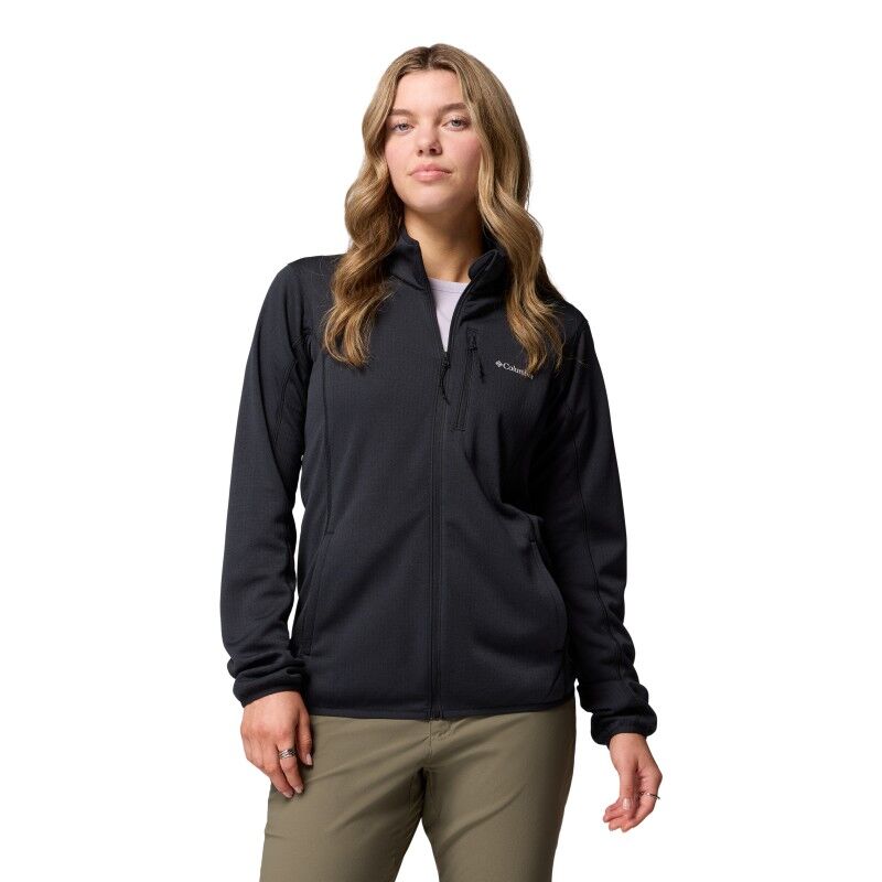Essential Hike Grid Fleece Full Zip Jacket - Fleecejakke - Damer