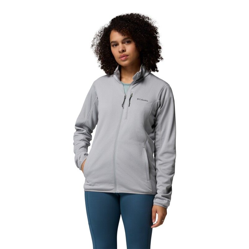 Essential Hike Grid Fleece Full Zip Jacket - Fleecejakke - Damer
