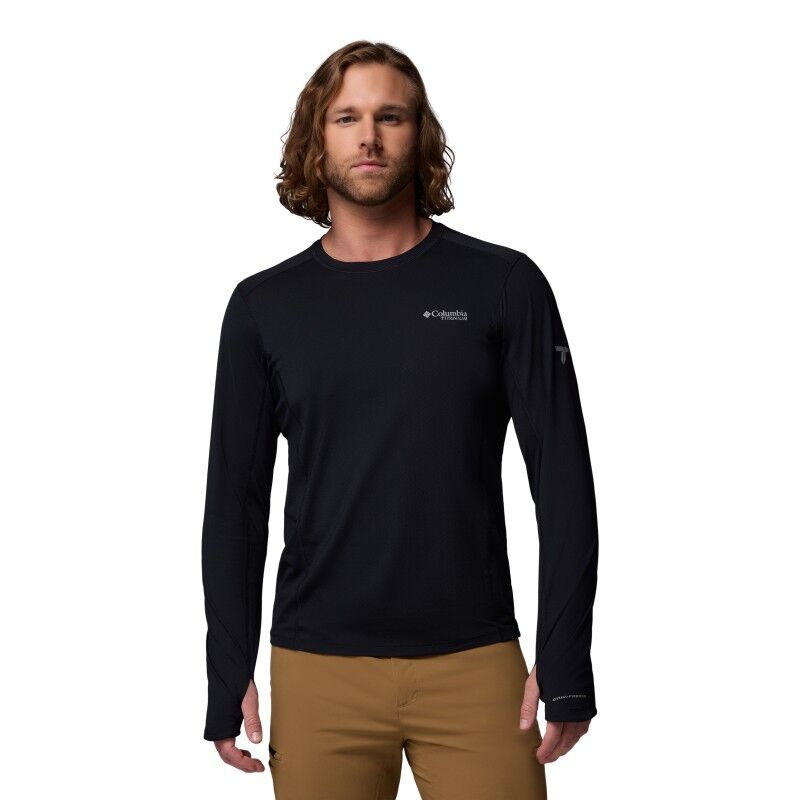 Columbia Diamond Peak Pro LS Crew Tee - T-shirt - Herr | Hardloop