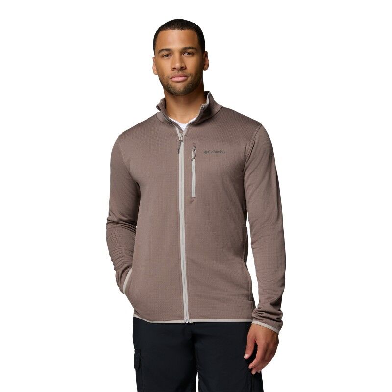 Essential Hike Grid Fleece Full Zip Jacket - Pánská fleesová mikina