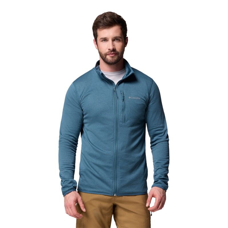 Essential Hike Grid Fleece Full Zip Jacket - Pánská fleesová mikina